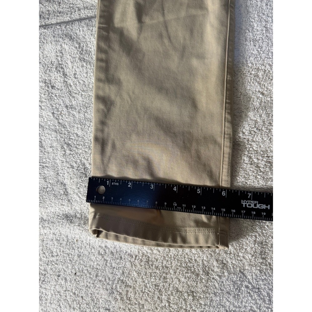 Lululemon Commission Slim Fit Warpstreme Pants Khaki Tan Mens 30x29 Chino - Picture 9 of 16